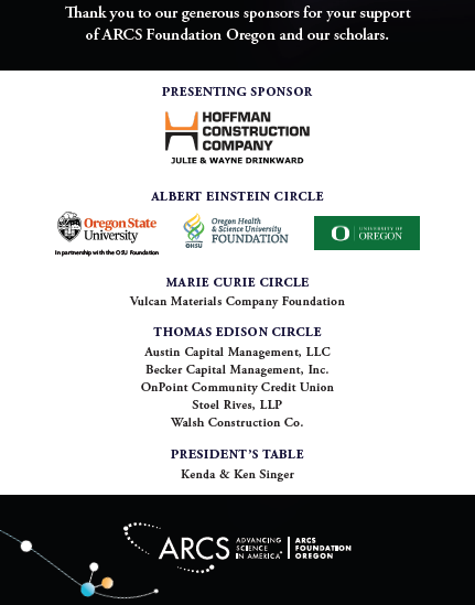 ARCS Foundation Oregon Sponsors